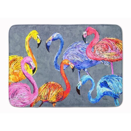 Carolines Treasures Flamingo Six Senses Machine Washable Memory Foam Mat 8871RUG